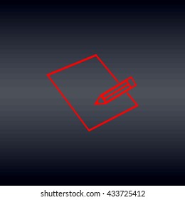 Pensil vector icon