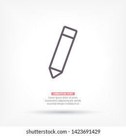 pensil Vector icon . Lorem Ipsum Illustration design