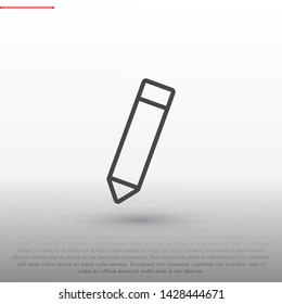 pensil Vector icon . Lorem Ipsum Illustration design