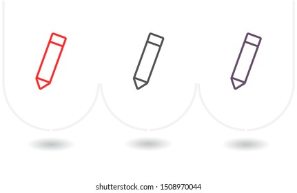 pensil Vector icon . Lorem Ipsum Illustration design
