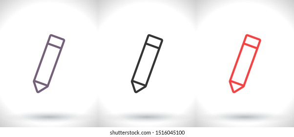 pensil Vector icon . Lorem Ipsum Illustration design