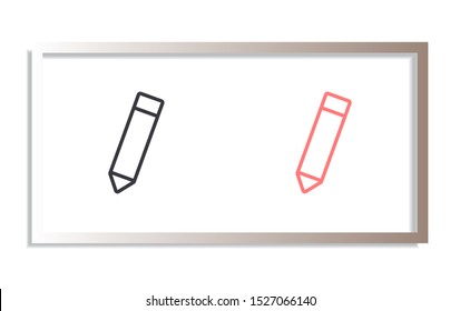 pensil Vector icon . Lorem Ipsum Illustration design