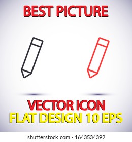 pensil Vector icon . Lorem Ipsum Illustration design