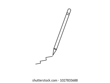 pensil web icon. vector