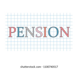 pension concept- vector illustration