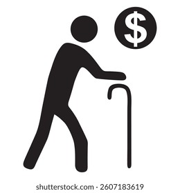 pension fund icon vector design

