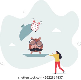 Pension fund investment for retirement, saving or wealth rich senior elderly adult, earning or profit, future value or growth for retirement planning concept, character life .