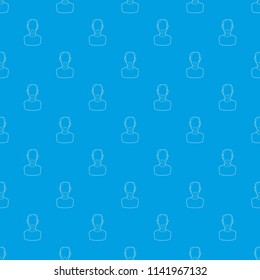 Pension insurance pattern vector seamless blue repeat for any use