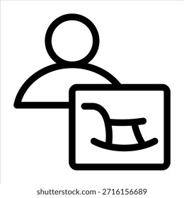 Icono de esquema de pensión. Ilustración vectorial simple sobre fondo blanco