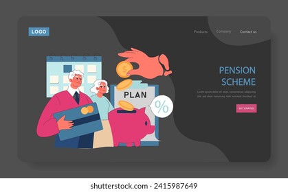 Pension Scheme concept. Mature couple with financial security, managing savings for retirement. Confidence in future financial planning.