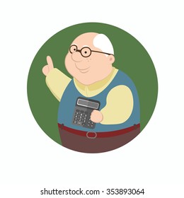 Pensioner considers come and expenses using a calculator