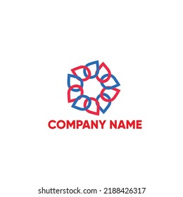 El logotipo de círculo penta es un logotipo profesional para su marca.