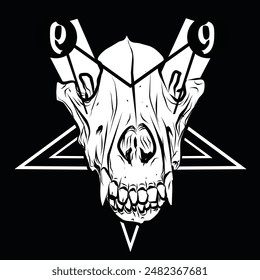 ilustración de Arte vectorial de cabra penta