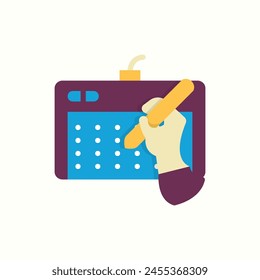 pentab icon, isolated icon in light background, perfect for website, blog, logo, graphic design, social media, UI, mobile app