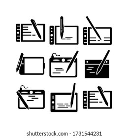 icono pentab o logotipo símbolo de señas aislado ilustración vectorial - Colección de iconos vectoriales de estilo negro de alta calidad
