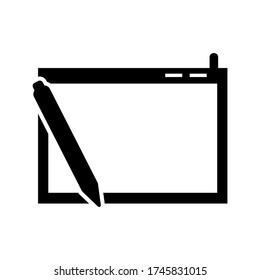 icono de pentab o logotipo símbolo de signo aislado ilustración vectorial - iconos vectoriales de estilo negro de alta calidad
