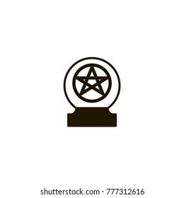 pentacle icon. sign design