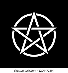 pentacle magic sign black background vector stock vector royalty free 1224472594 pentacle magic sign black background