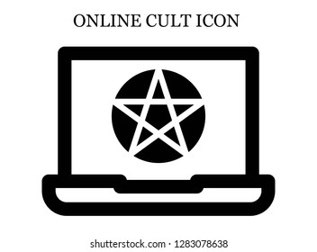 Pentacle search icon. Editable Pentacle search icon for web or mobile.