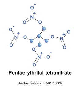 Pentaerythritol tetranitrate is the nitrate ester of pentaerythritol. Penta refers to the five carbon atoms of the neopentane skeleton.