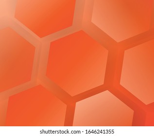 Pentagon background design concepts orange colour arts 