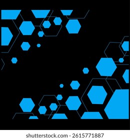 pentagon background with simple design