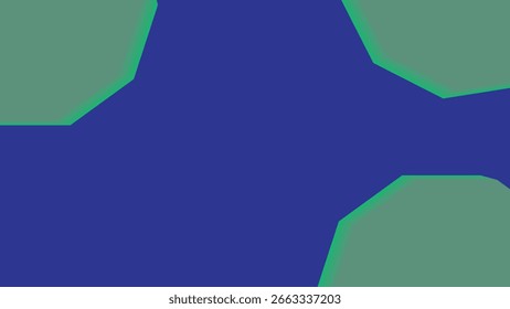 Pentágono con azul en el fondo de estilo trasero