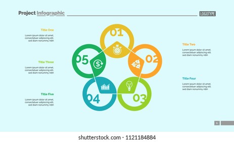 Pentagon chart. Process diagram, cycle graph, layout. Creative concept for infographics, presentation, project, report. Can be used for topics like marketing, workflow, finance.
