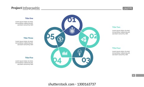 Pentagon chart. Process diagram, cycle graph, layout. Creative concept for infographics, presentation, project, report. Can be used for topics like marketing, workflow, finance.