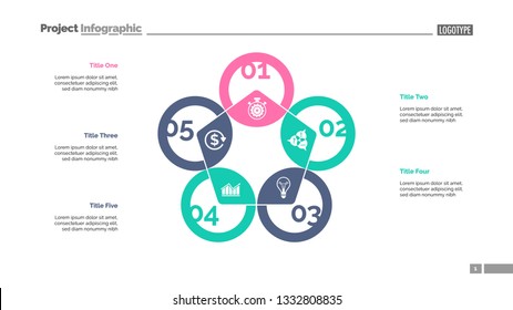 Pentagon chart. Process diagram, cycle graph, layout. Creative concept for infographics, presentation, project, report. Can be used for topics like marketing, workflow, finance.