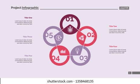 Pentagon chart. Process diagram, cycle graph, layout. Creative concept for infographics, presentation, project, report. Can be used for topics like marketing, workflow, finance.
