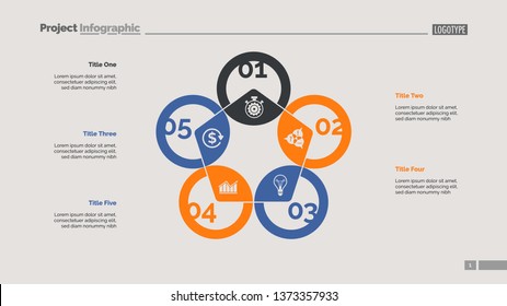 Pentagon chart. Process diagram, cycle graph, layout. Creative concept for infographics, presentation, project, report. Can be used for topics like marketing, workflow, finance.