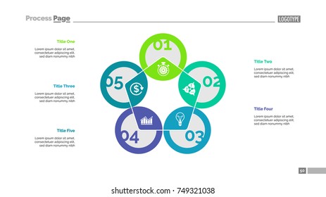 Pentagon Chart Slide Template