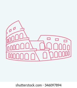 Pentagon colored line Illustration

