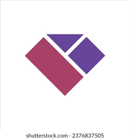 Pentagon-Flachsymbol einzeln auf weißem Hintergrund - Stockgrafik