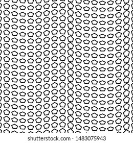 pentagon geometric shape repeating vector background monochrome isolated on white pattern for web and print 