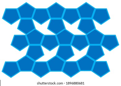 A pentagon is a geometrical shape, which has five sides and five angles
