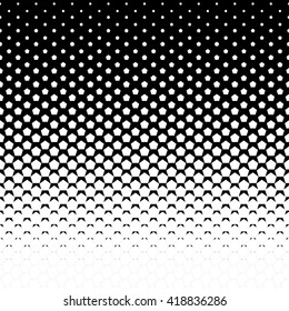 Pentagon halftone Vector abstract background.