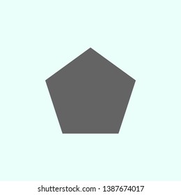 pentagon icon. Elements of geometric figures illustration icon. Signs and symbols can be used for web, logo, mobile app, UI, UX