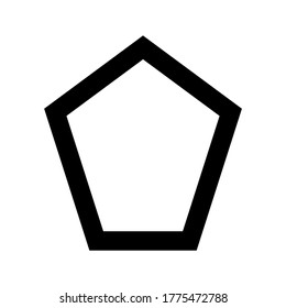 pentagon icon or logo isolated sign symbol vector illustration - high quality black style vector icons
