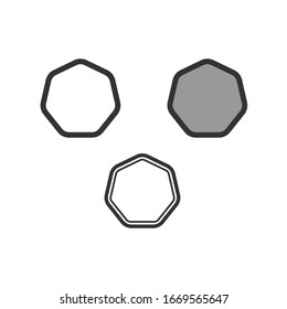Ilustración del símbolo del vector del pentágono EPS 10