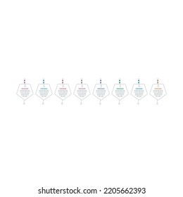pentagon infographic template. eight step informational template. annual report, internet, magazine, web infographic template
