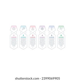 Informationsvorlage für Pentagon. sechs Optionen Infografik Vorlage. Jahresbericht, Web, Bildung, Internet, Magazin-Infografik-Vorlage