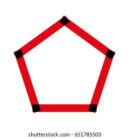 pentagon linked with geometry nodes