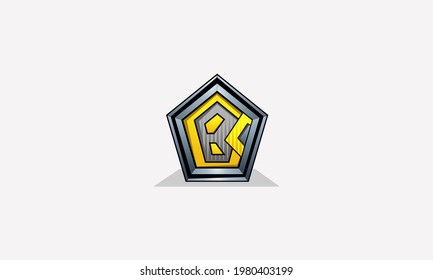 Design-Vektorgrafik des Pentagon-Logoelements, Vorlage für das Symbol für Unternehmensformen