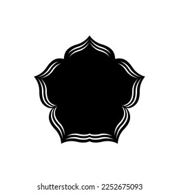 Pentagon Lotus Flower Logo Design