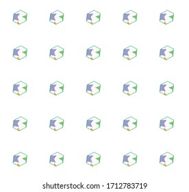 pentagon pattern design. this is vector.