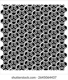 pentagon pattern for room illustration or room sticker