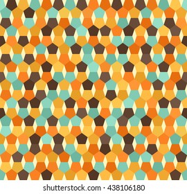 Pentagon pattern. Seamless vector background