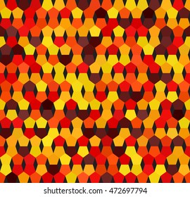 Pentagon pattern. Seamless vector background